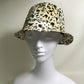 CELINE Gregory Edwards Leopard Print Bucket Hat, Unisex, Cotton, Yellow Beige
