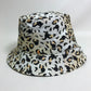 CELINE Gregory Edwards Leopard Print Bucket Hat, Unisex, Cotton, Yellow Beige