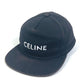 CELINE 帽子 ロゴ ハット ベースボールキャップ キャップ コットン ユニセックス ブラック
