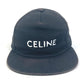 CELINE 帽子 ロゴ ハット ベースボールキャップ キャップ コットン ユニセックス ブラック