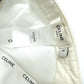 CELINE 2AUS9969P Embroidered Baseball Cap, Cotton, Women's, White
