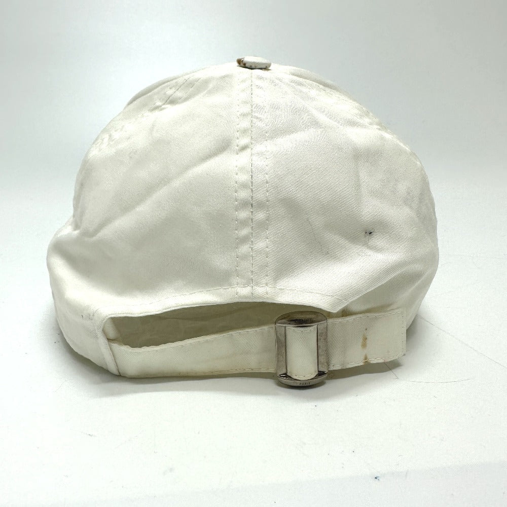 CELINE 2AUS9969P Embroidered Baseball Cap, Cotton, Women's, White