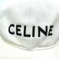 CELINE 2AUS9969P Embroidered Baseball Cap, Cotton, Women's, White