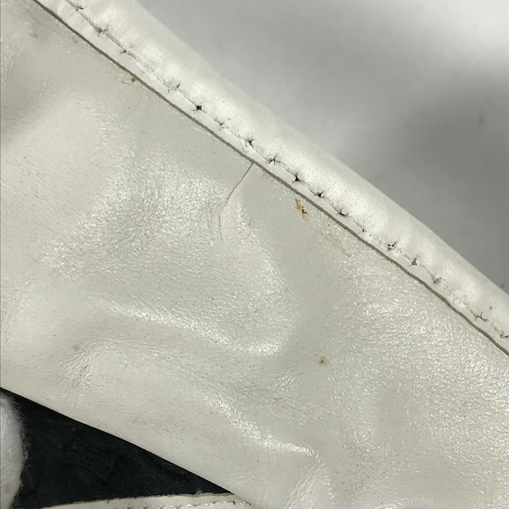 CELINE トリオンフ バイザー バイカラー 帽子 サンバイザー レザー/スエード レディース ブラック