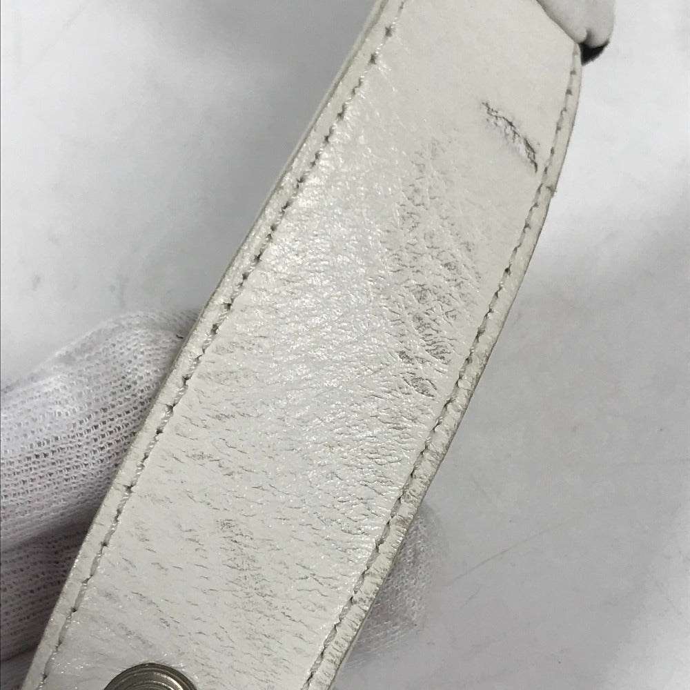 CELINE トリオンフ バイザー バイカラー 帽子 サンバイザー レザー/スエード レディース ブラック