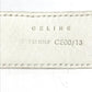 CELINE トリオンフ バイザー バイカラー 帽子 サンバイザー レザー/スエード レディース ブラック