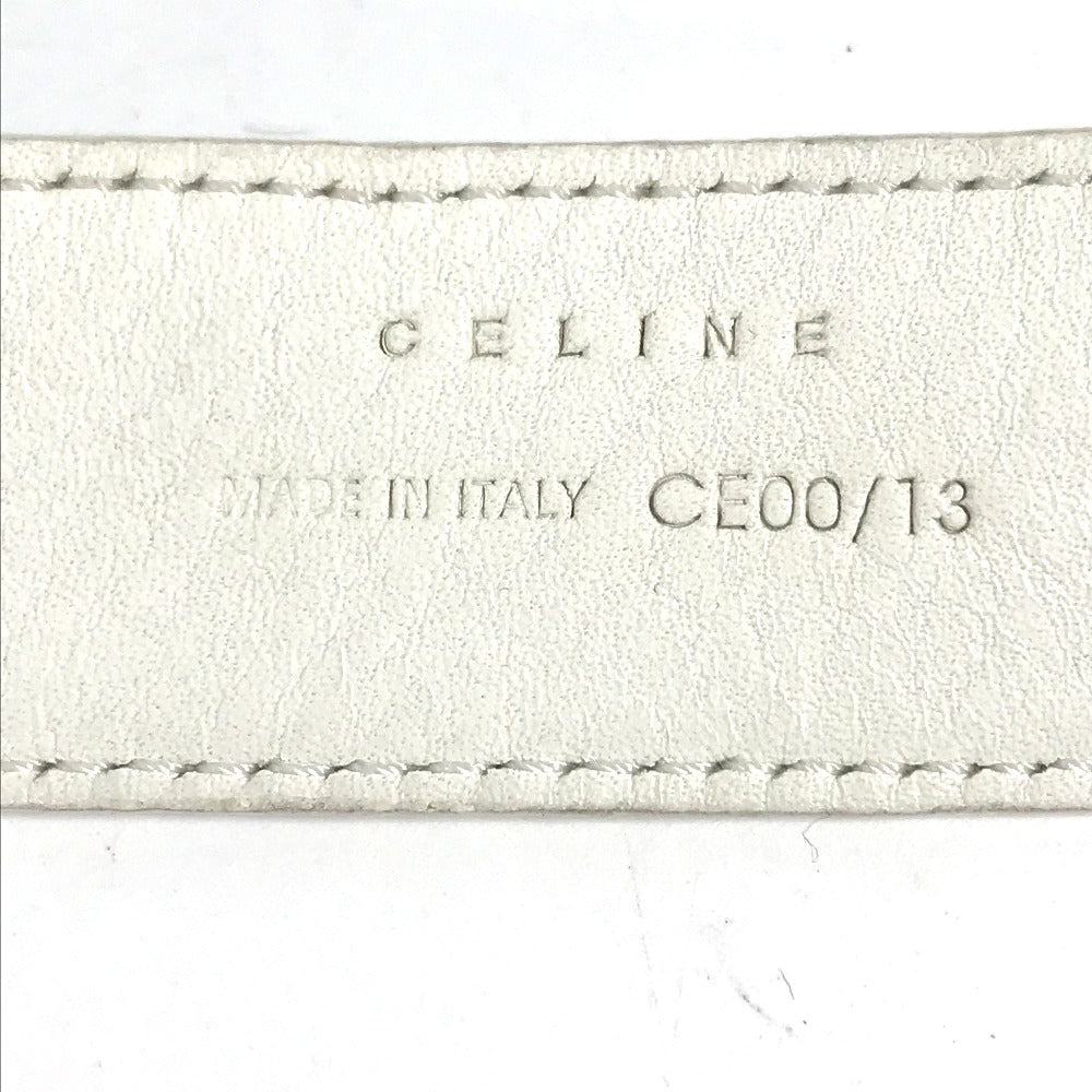 CELINE トリオンフ バイザー バイカラー 帽子 サンバイザー レザー/スエード レディース ブラック