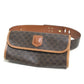 CELINE Macadam 2-Way Bag, Second Bag, Clutch Bag, Belt Bag, Waist Bag, PVC/Leather, Women's, Brown