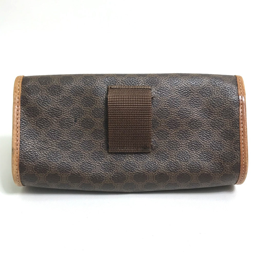 CELINE Macadam 2-Way Bag, Second Bag, Clutch Bag, Belt Bag, Waist Bag, PVC/Leather, Women's, Brown