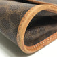 CELINE Macadam 2-Way Bag, Second Bag, Clutch Bag, Belt Bag, Waist Bag, PVC/Leather, Women's, Brown