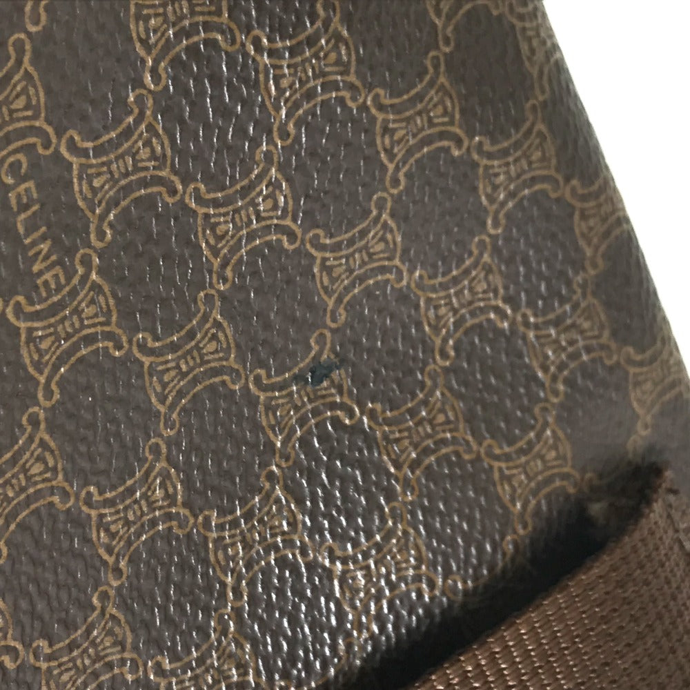 CELINE Macadam 2-Way Bag, Second Bag, Clutch Bag, Belt Bag, Waist Bag, PVC/Leather, Women's, Brown
