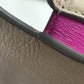 CELINE Two-Tone Trotter Small Crossbody Shoulder Bag in Leather, Gray and Purple-Pink