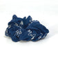 CELINE Sulky Logo Hair Accessory, Silk Scrunchie, Women's, Blue