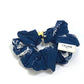 CELINE Sulky Logo Hair Accessory, Silk Scrunchie, Women's, Blue