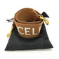 CELINE Logo Shoulder Strap Canvas/Leather Women's Brown