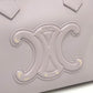 CELINE Triomphe 2-Way Handbag, Shoulder Bag, Mini Boston Bag, Leather, Women's, Purple