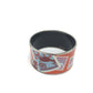 HERMES Men's Orange Enamel TGM Cloisonné Bangle