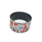 HERMES Men's Orange Enamel TGM Cloisonné Bangle