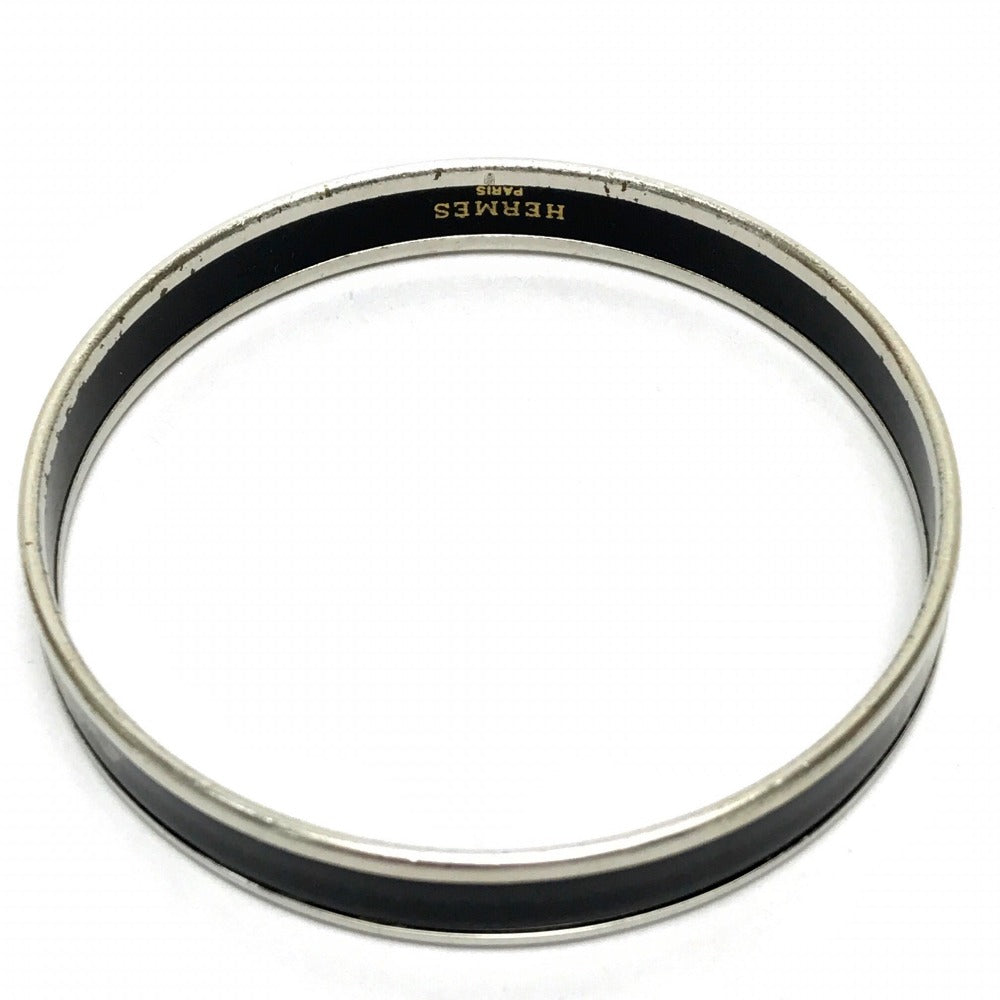 HERMES ファン カレーシュ エマイユPM ブレスレット アクセサリー バングル メタル レディース ブラック ブラック