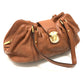 LOUIS VUITTON M97052 Mahina Lunar PM Shoulder Bag in Monogram Mahina Leather, Women's, Cognac
