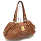 LOUIS VUITTON M97052 Mahina Lunar PM Shoulder Bag in Monogram Mahina Leather, Women's, Cognac