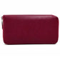 HERMES Silk-in Azap Long Round Zipper Wallet Epson Women's Ruby