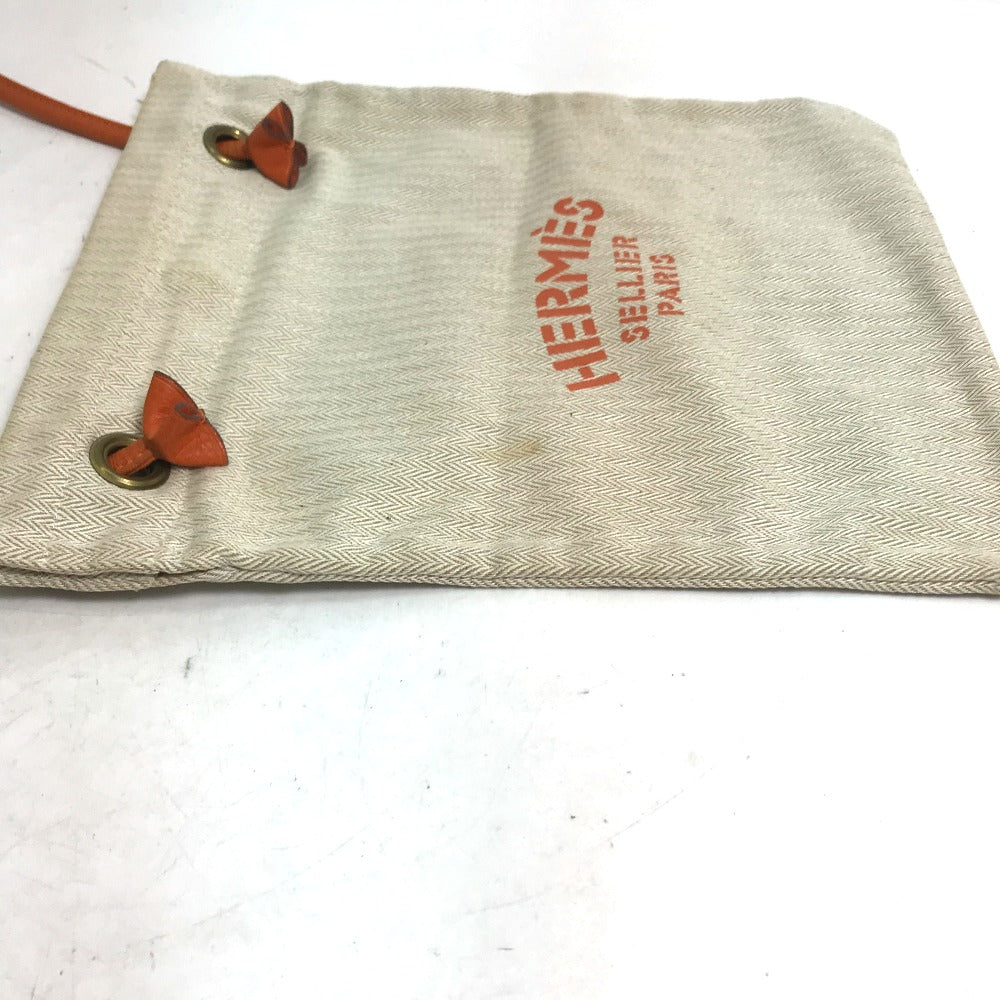 HERMES Logo Bag Aline PM Shoulder Bag Canvas Women's Orange