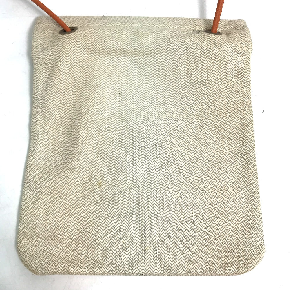 HERMES Logo Bag Aline PM Shoulder Bag Canvas Women's Orange