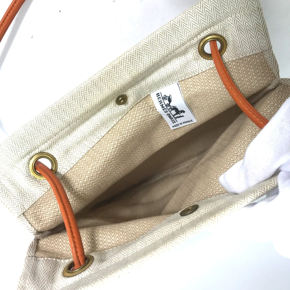 HERMES Logo Bag Aline PM Shoulder Bag Canvas Women's Orange