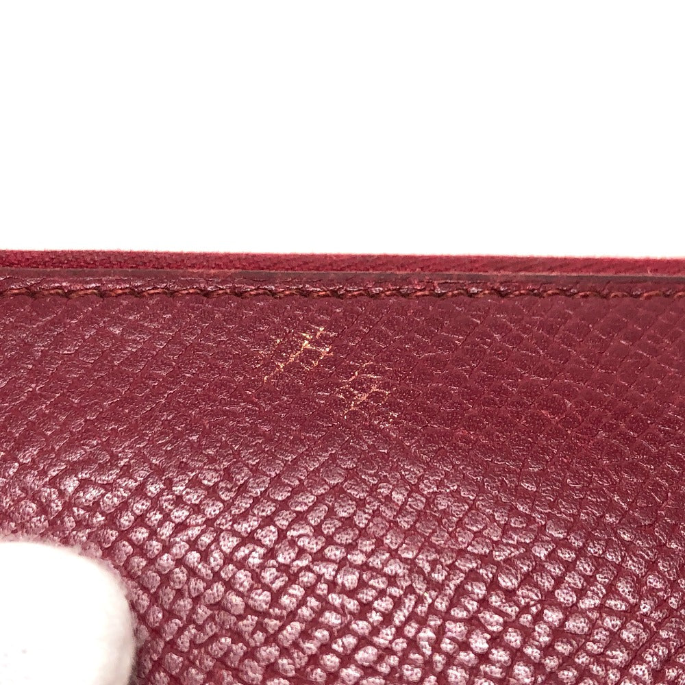 HERMES アザップロング シルクイン 長財布 ウォレット 長財布 エプソン レディース ワインレッド