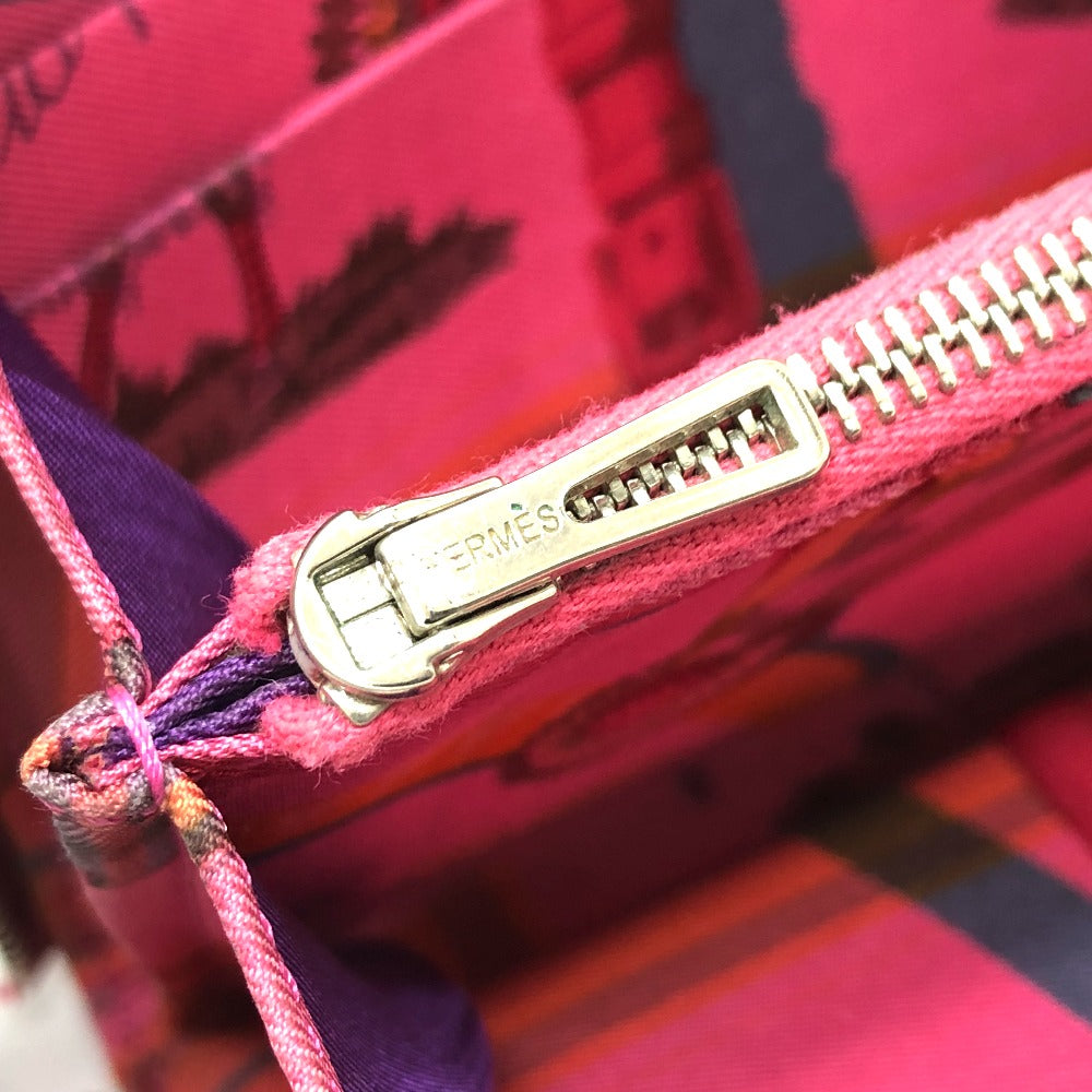 HERMES アザップロング シルクイン 長財布 ウォレット 長財布 エプソン レディース ワインレッド