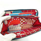 HERMES Azap Long Silk-in Wallet, Epson, Women's, Blue