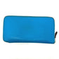 HERMES Azap Long Silk-in Wallet, Epson, Women's, Blue