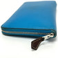 HERMES Azap Long Silk-in Wallet, Epson, Women's, Blue
