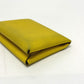 HERMES Calvi Duo coin purse, card case, Epson, women's, Jaune, yellow