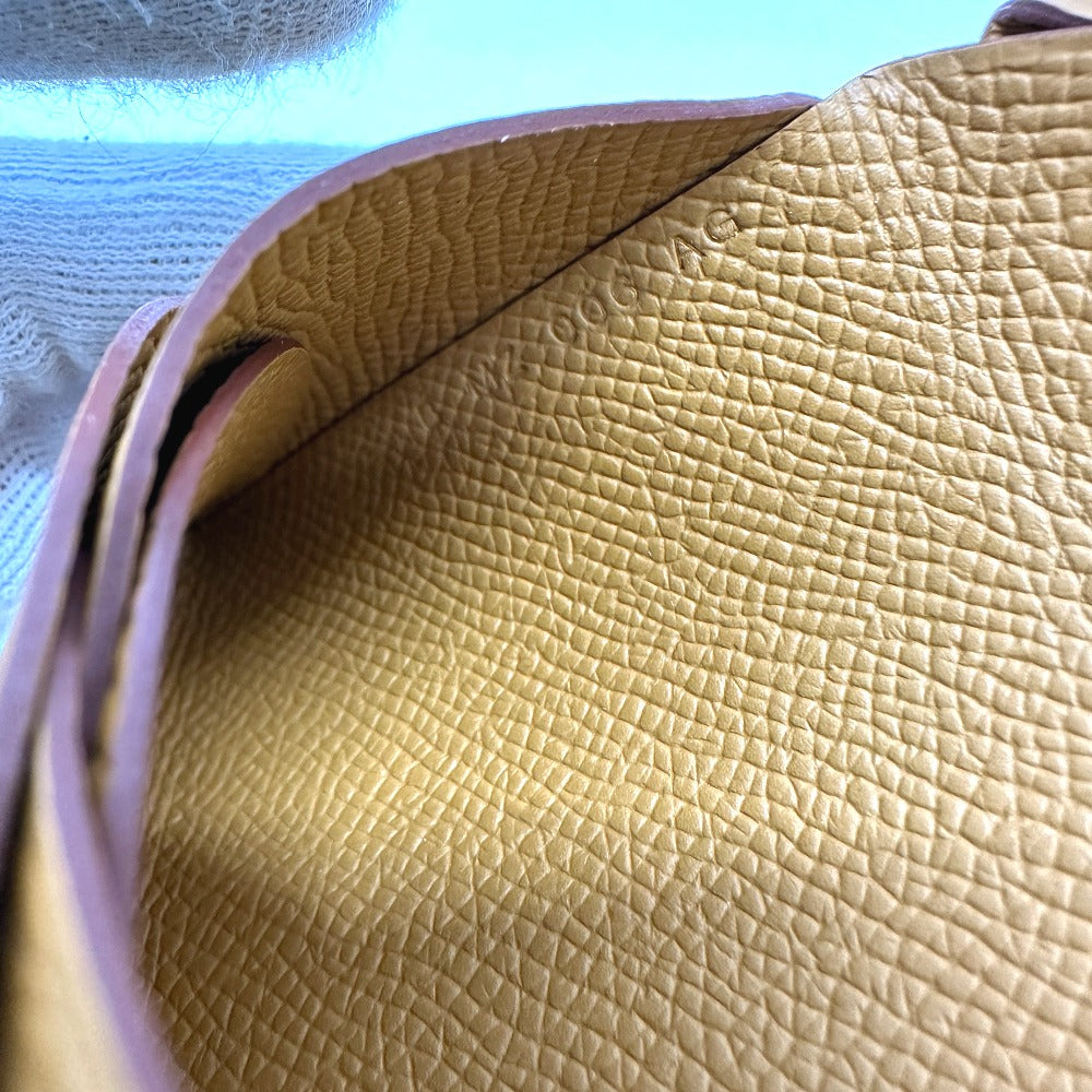 HERMES カルヴィ デュオ 名刺入れ 二つ折り 財布 コインケース ウォレット カードケース エプソン レディース セサミ ブラウン