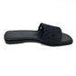 HERMES Gail Chaine d'Ancre Flat Sandals Denim Women's Blue