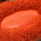 HERMES オラン 靴 シューズ ムートン ボア シアリングファー フラット サンダル ムートン レディース オレンジ