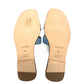 HERMES Oran H logo Shoes Denim Flat Mules Open Toe Sandals Denim / Leather blue 35 Used