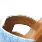 HERMES Oran H logo Shoes Denim Flat Mules Open Toe Sandals Denim / Leather blue 35 Used