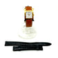 HERMES HH1.201 H Watch Quartz Watch with Leather Strap, Stainless Steel, Gold, for Women
