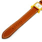 HERMES HH1.201 H Watch Quartz Watch with Leather Strap, Stainless Steel, Gold, for Women