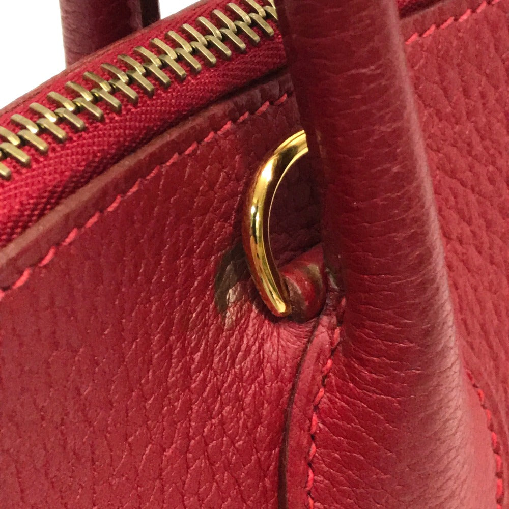 HERMES Bolide 37 Bolide 37 Bag Handbag Shoulder Bag Handbag Fjord Women's Rouge vif (Red) Red