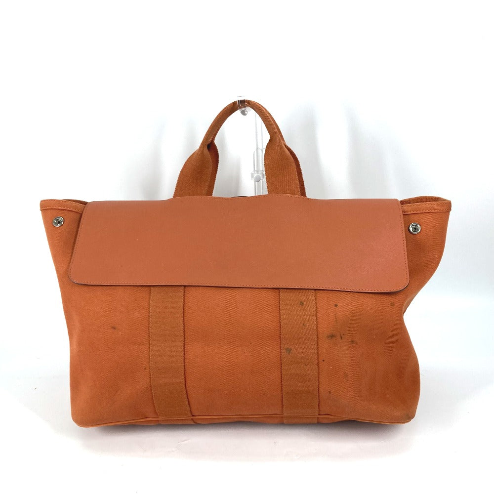 HERMES カバン ハンドバッグ ヴァルパライソMM ポーチ付き トートバッグ キャンバス レディース オレンジ