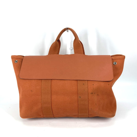 HERMES カバン ハンドバッグ ヴァルパライソMM ポーチ付き トートバッグ キャンバス レディース オレンジ