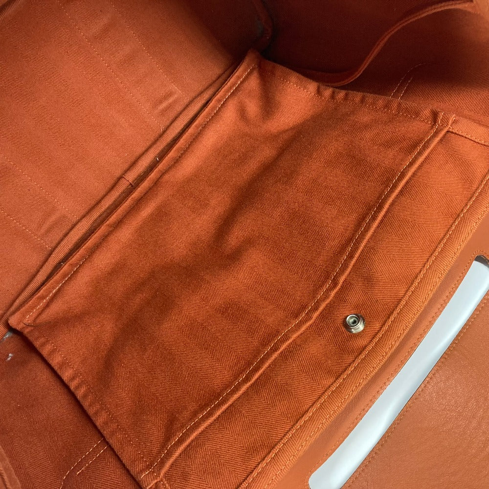 HERMES カバン ハンドバッグ ヴァルパライソMM ポーチ付き トートバッグ キャンバス レディース オレンジ