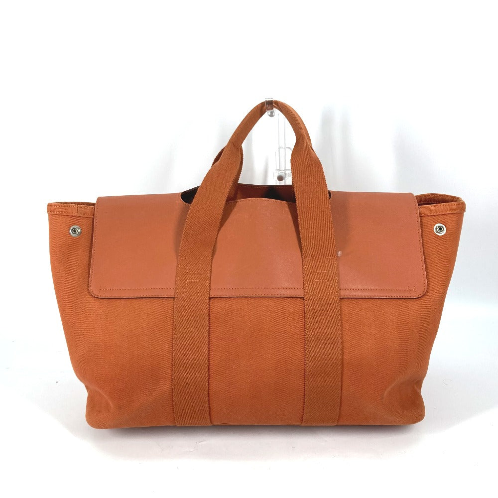 HERMES カバン ハンドバッグ ヴァルパライソMM ポーチ付き トートバッグ キャンバス レディース オレンジ