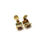 HERMES enamel earrings for women in red.