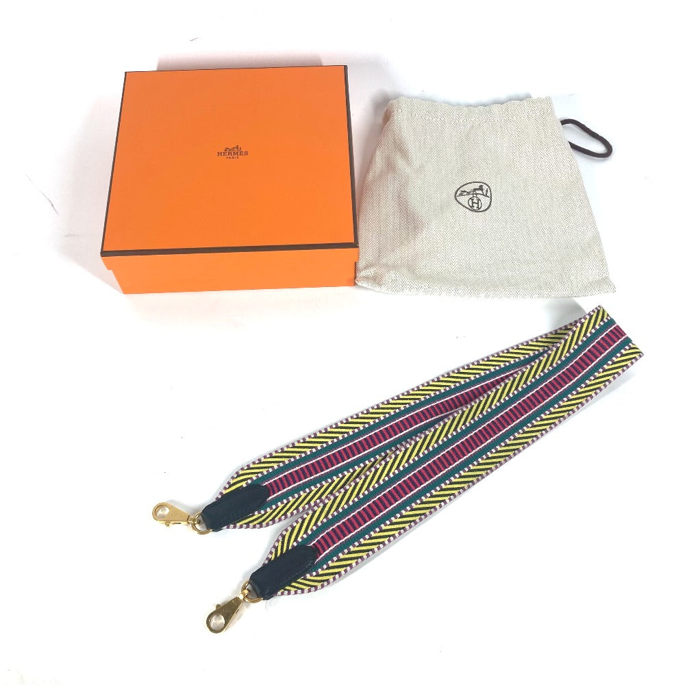 HERMES サングル カヴァル アクセサリー ショルダーストラップ キャンバス/レザー レディース マルチカラー - brandshop-reference