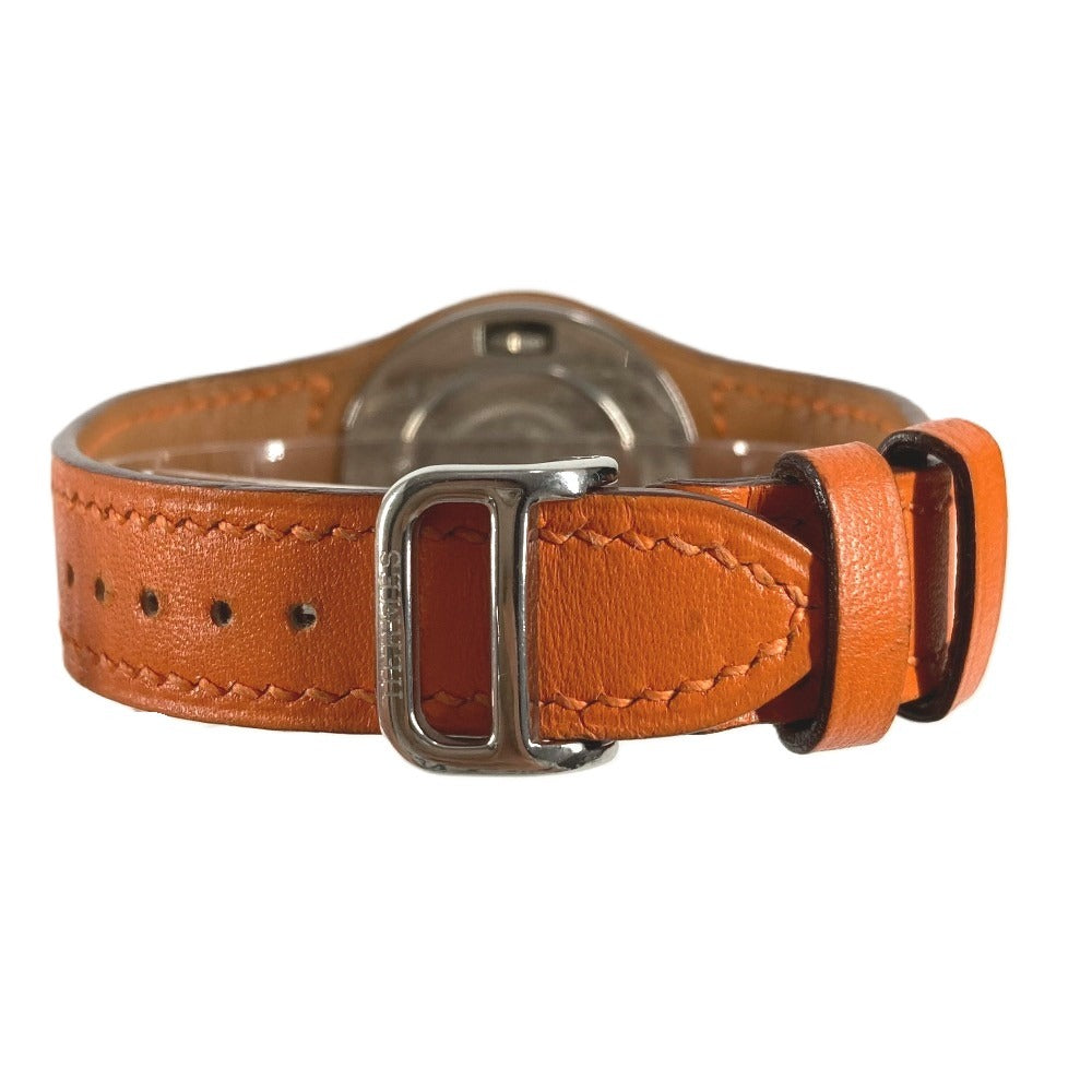 HERMES HA3.210 Arneau Women's Watch Watch Leather Belt Leather Wristwatch Leather Women's Orange